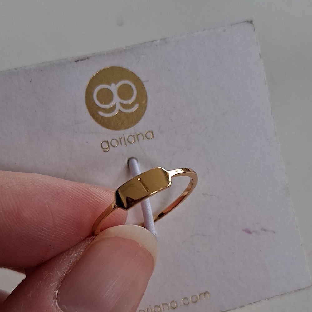 Gorjana Gold Minimal Signet Ring - L